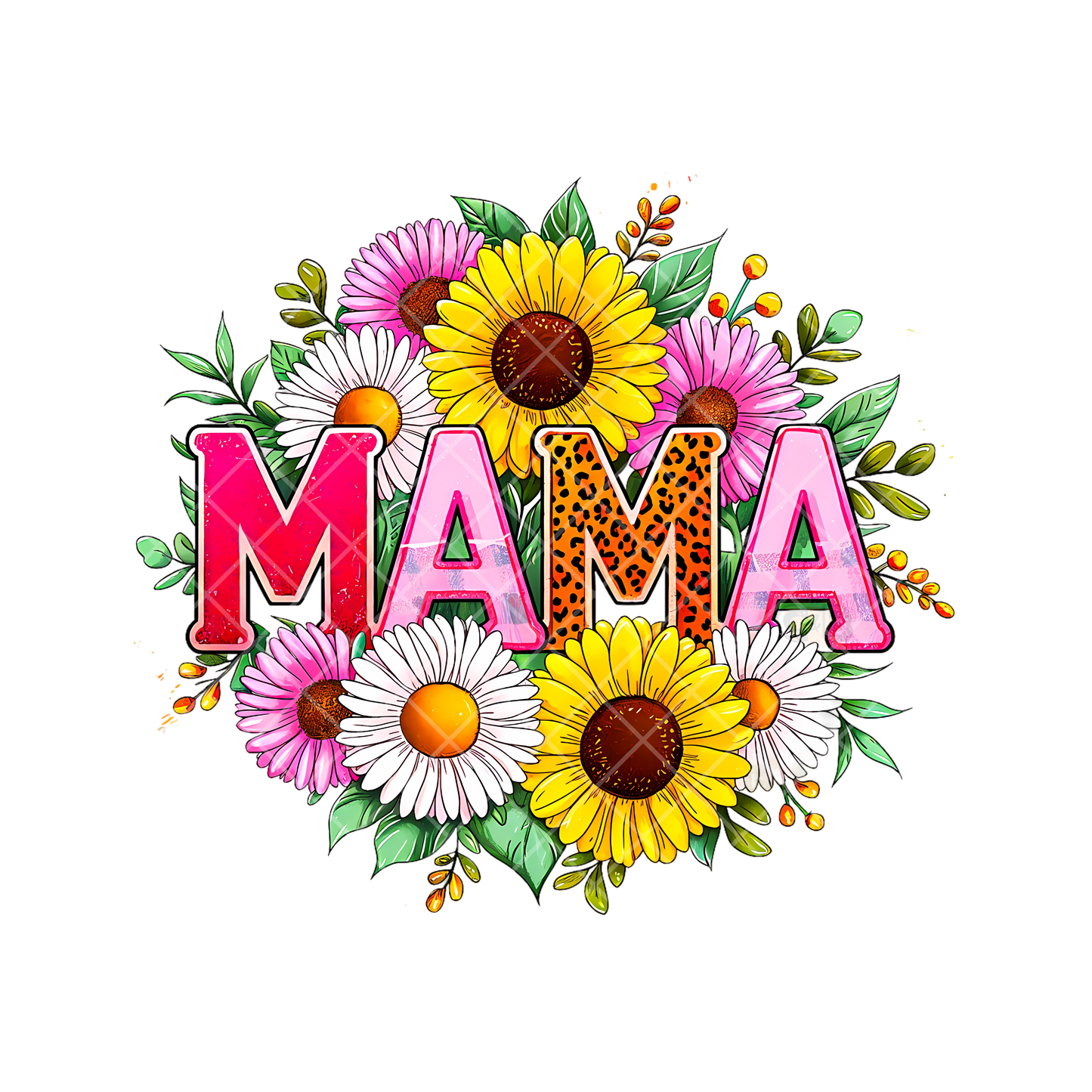 Mama Bouquet Pink A’s PNG