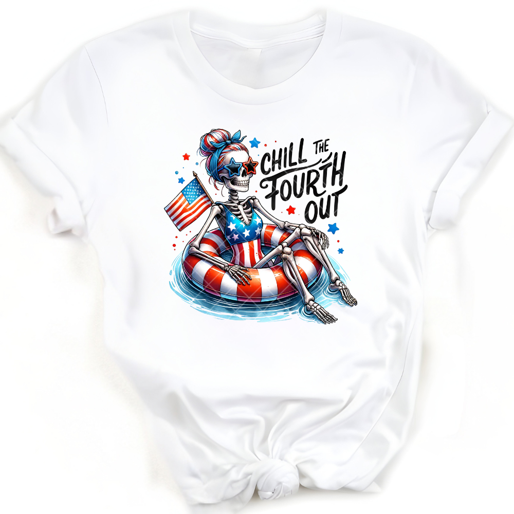 Chill the Fourth Out Inner Tube - T-Shirt, Premium Graphic, Trendy T-Shirt for Casual Wear