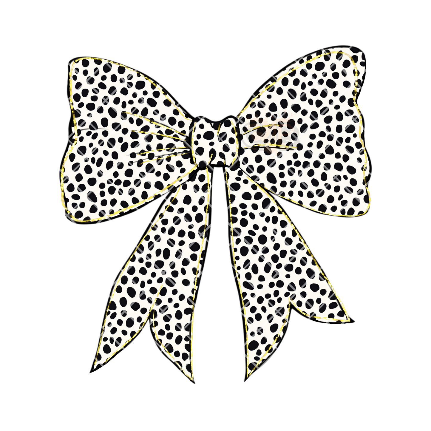 Dotted bow PNG