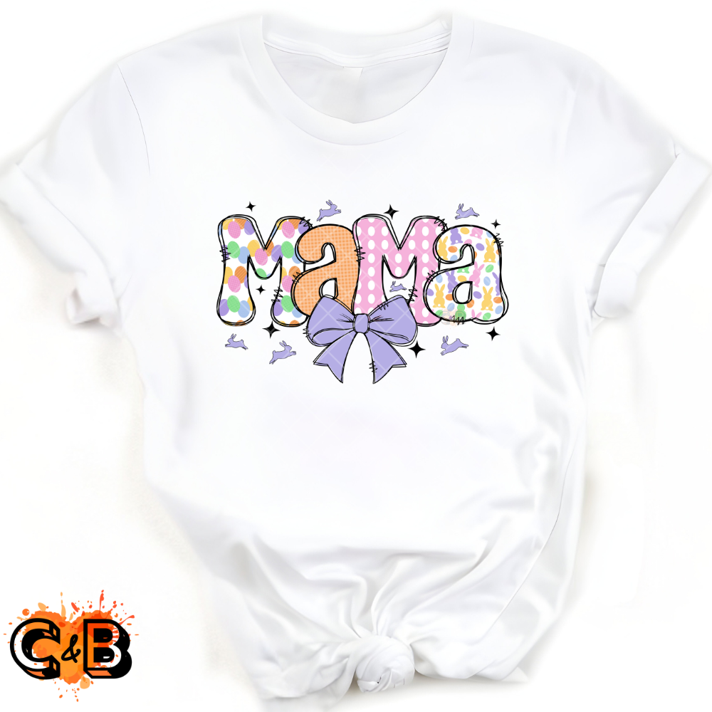 Mama Easter Pastel Patterns PNG