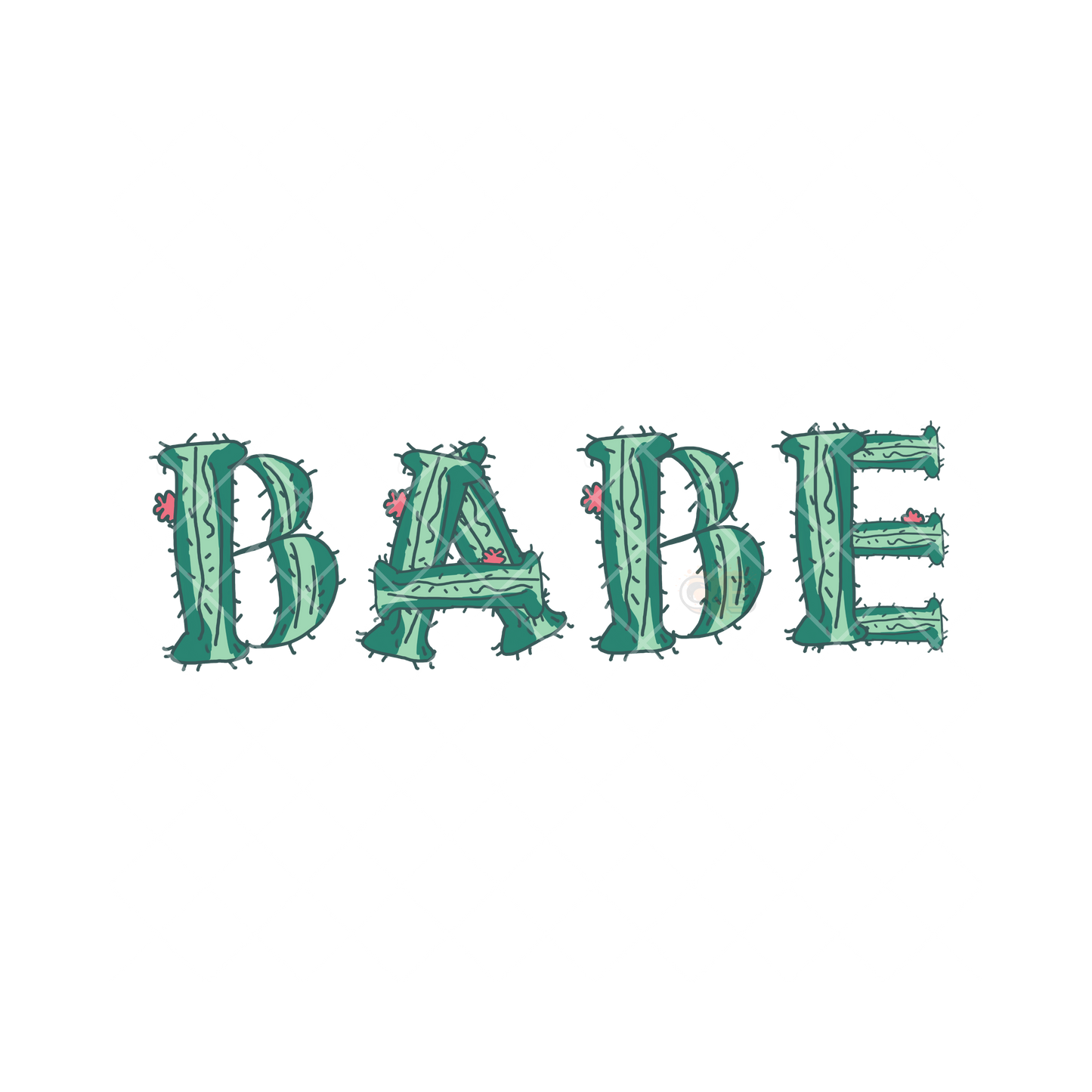 Babe Cactus Font PNG
