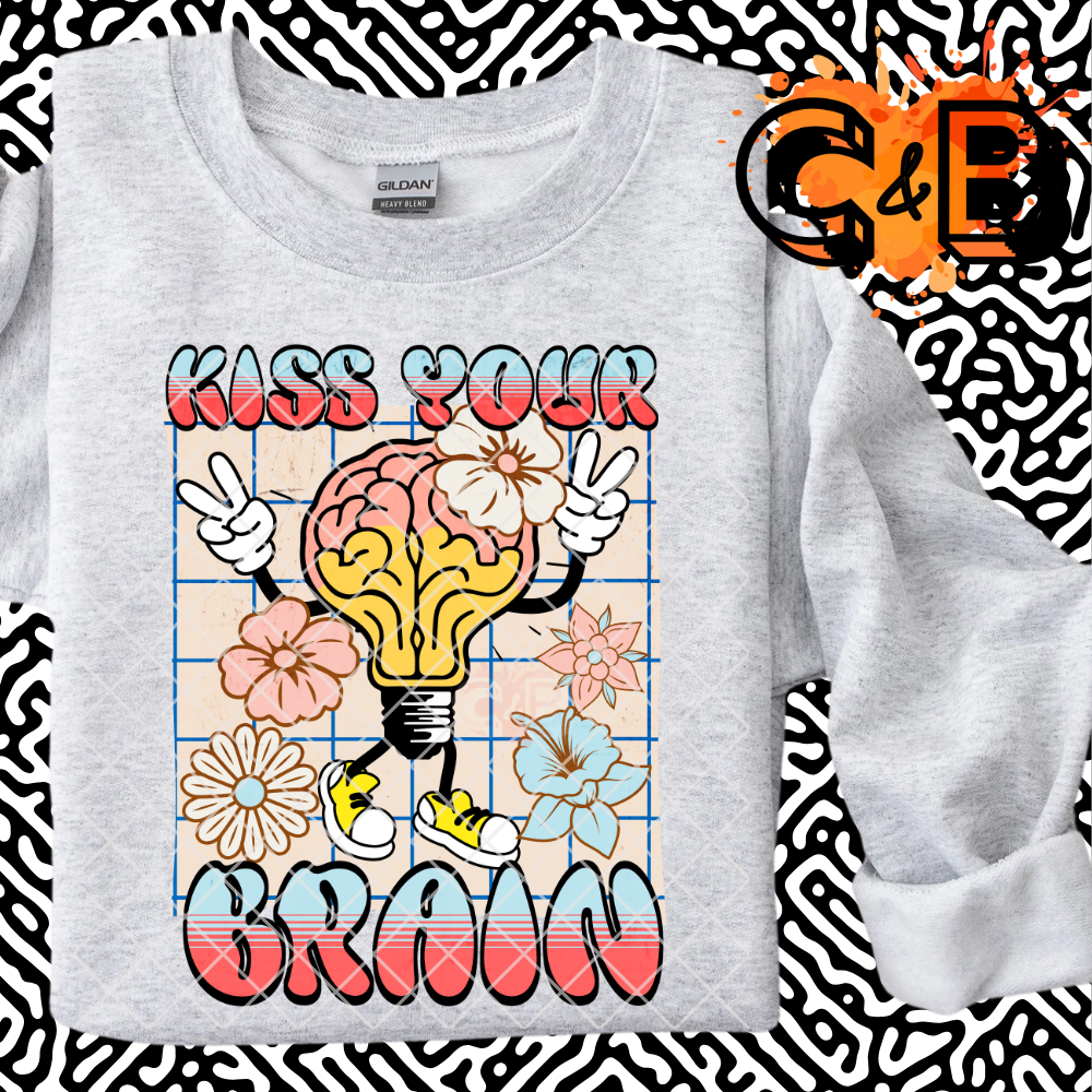Kiss your brain PNG