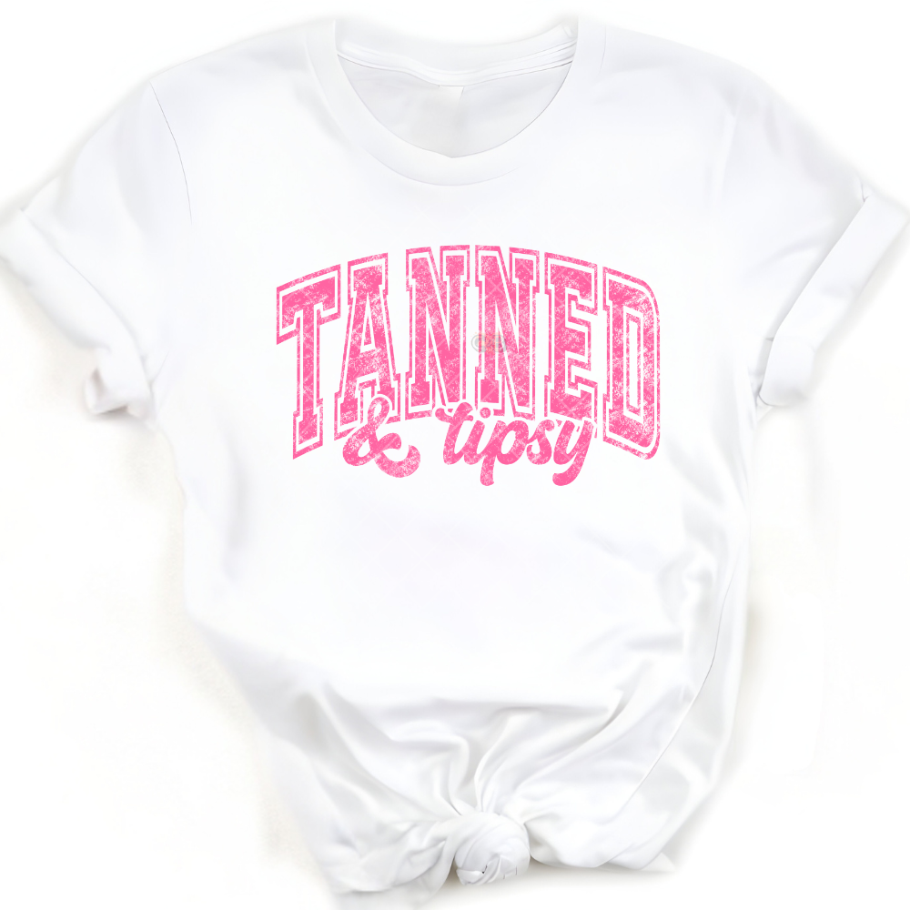 Tanned For Summer Pink PNG