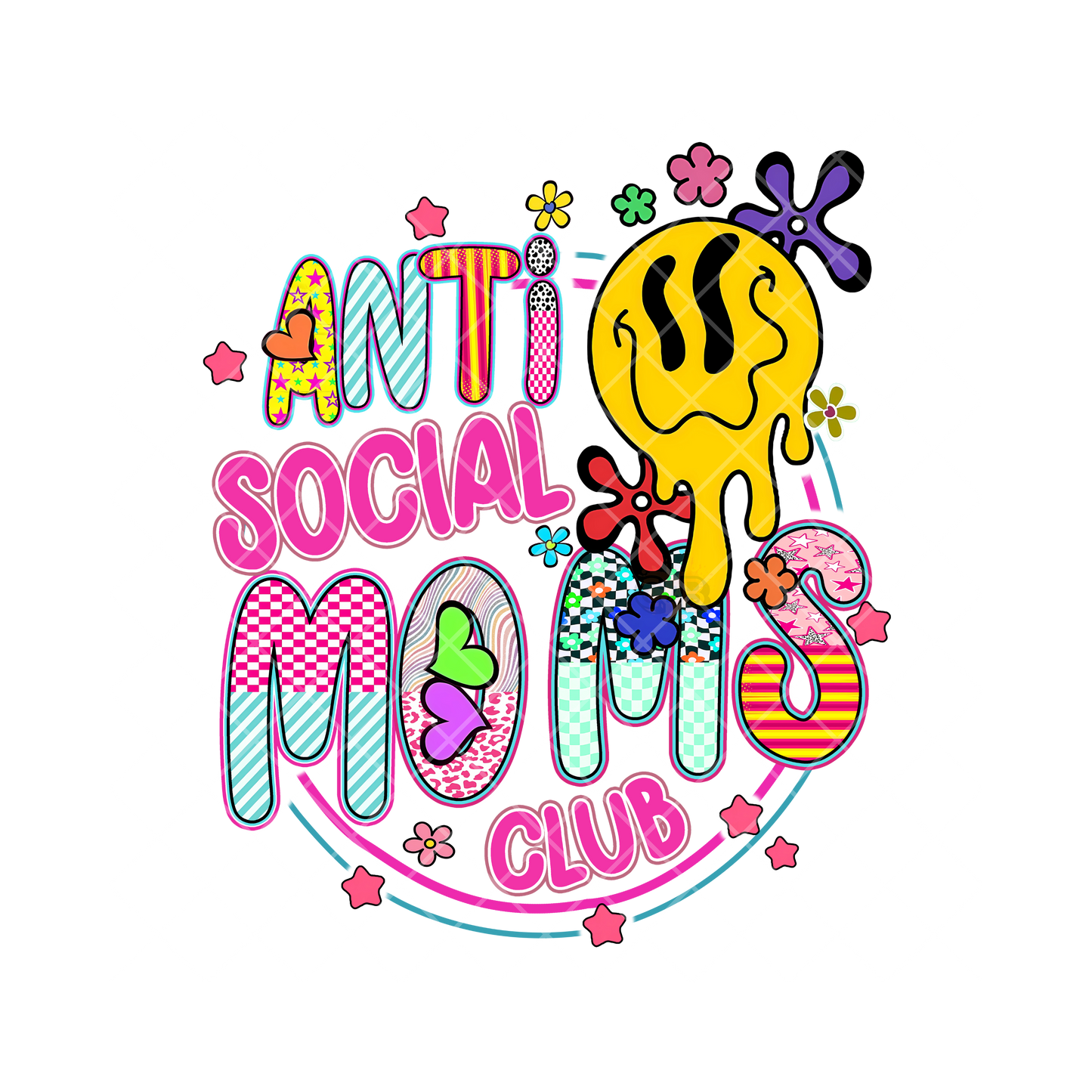 Anti Social Moms Club PNG