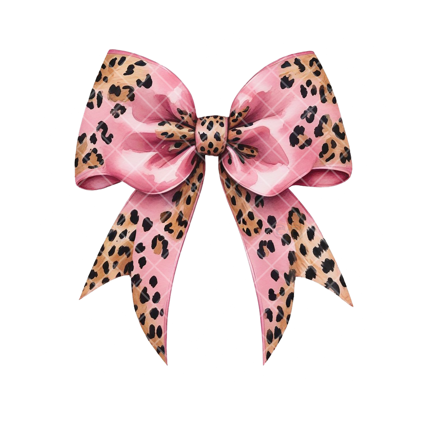 Cheetah Pink Bow PNG