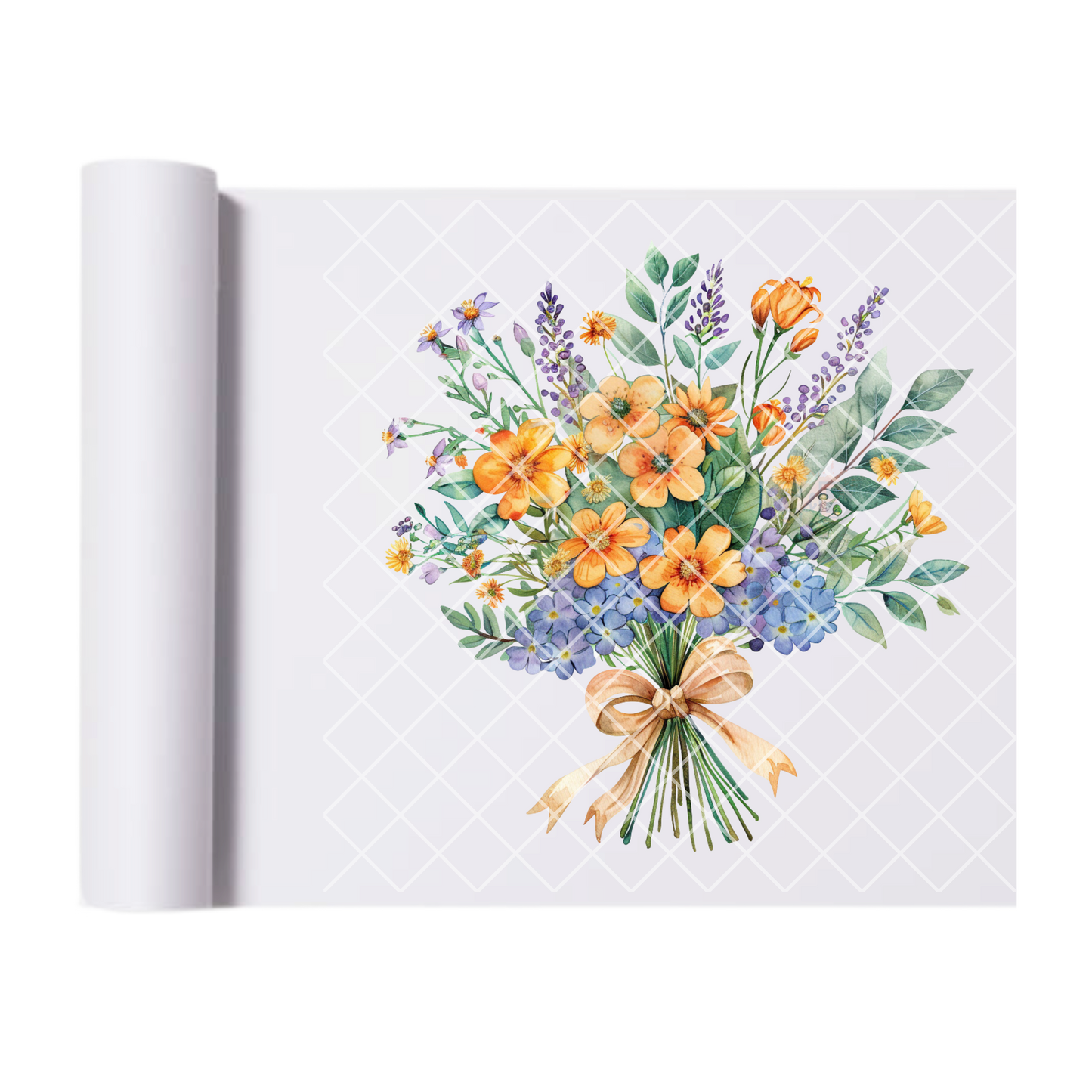 Spring Bouquet - Direct Print Film Transfer for T-Shirts, Cotton, Polyester & Blends - High-Quality DTF Print