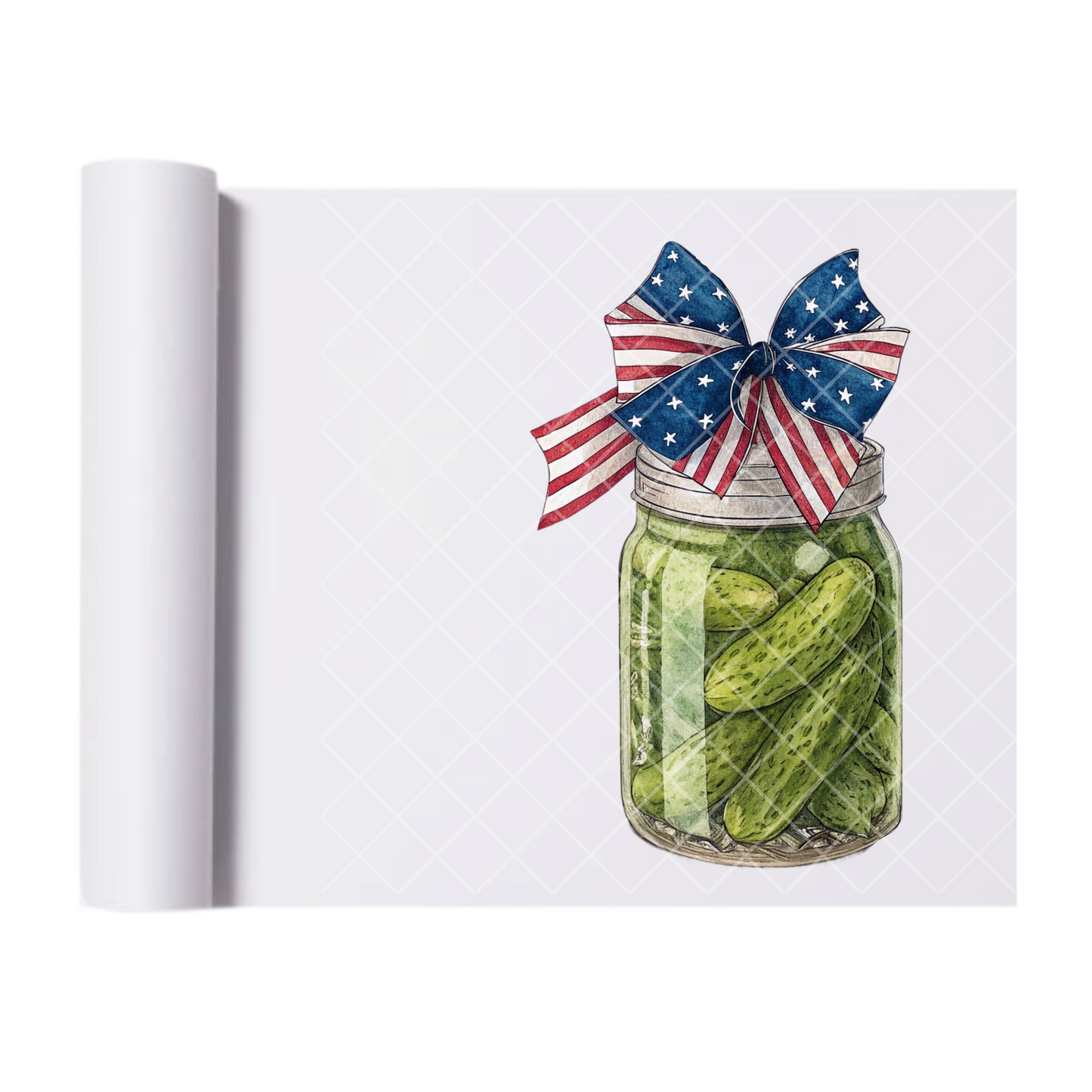 American Pickle Jar - Direct Print Film Transfer for Trendy T-Shirts, Cotton, Polyester & Blends - High-Quality Print