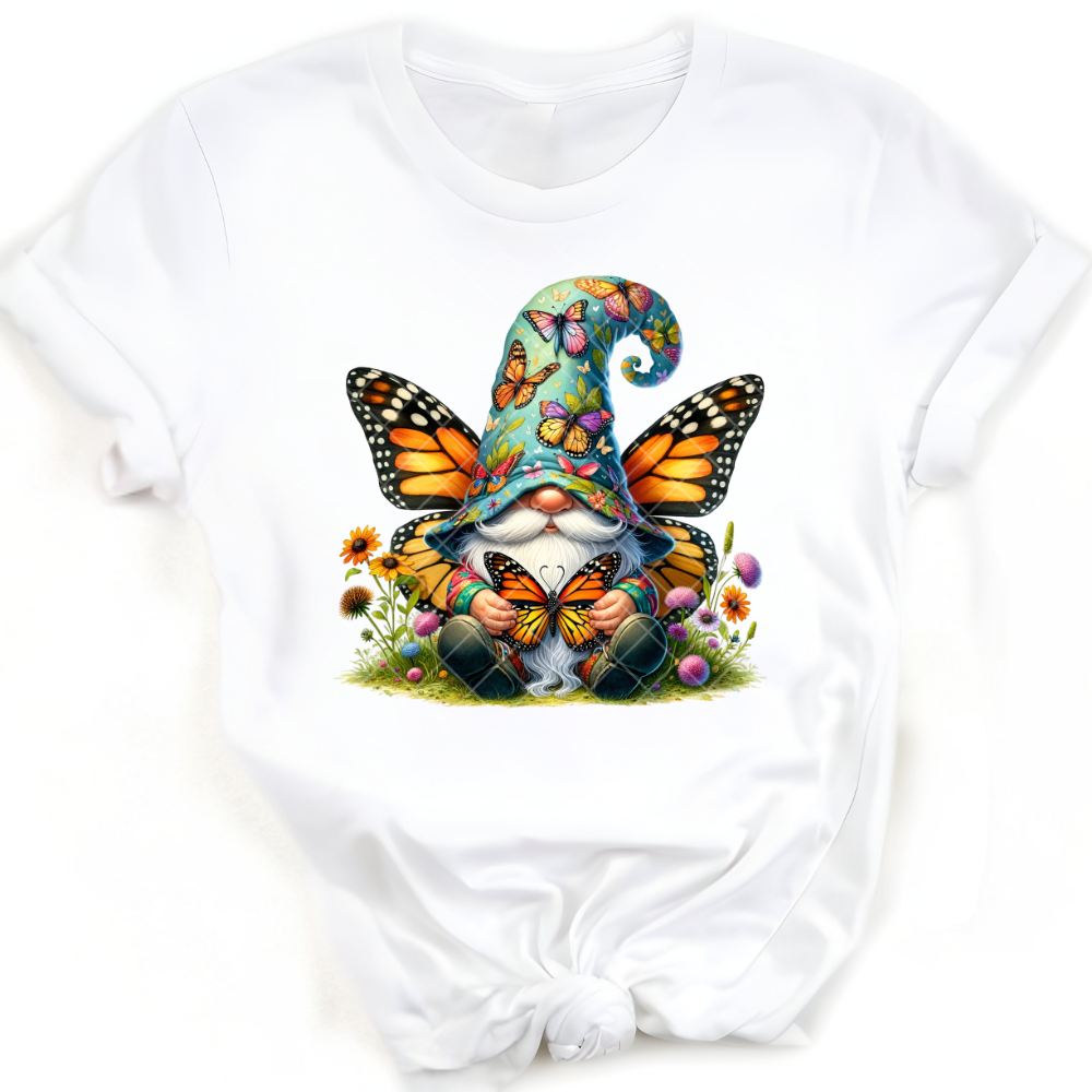 Butterfly Themed Gnome PNG