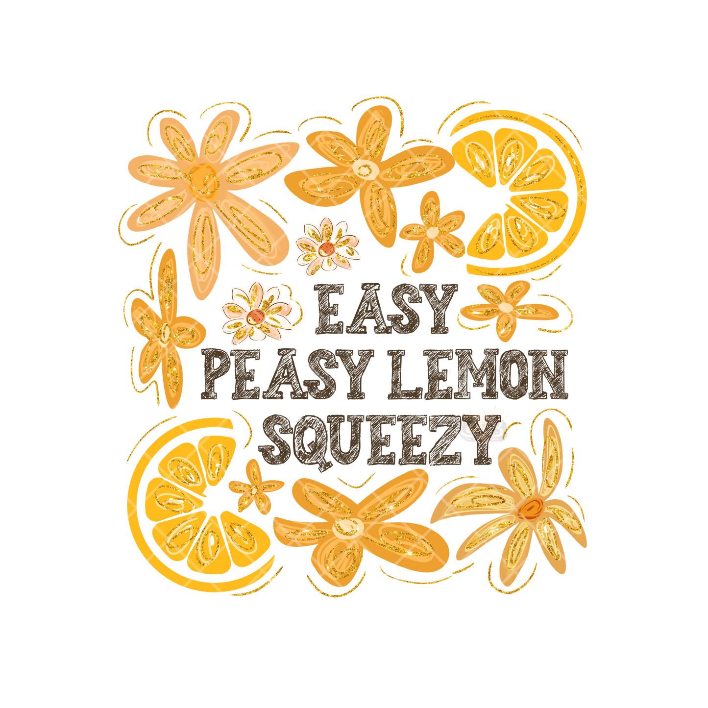 Easy Peasy Lemon Squeezy All Yellow PNG