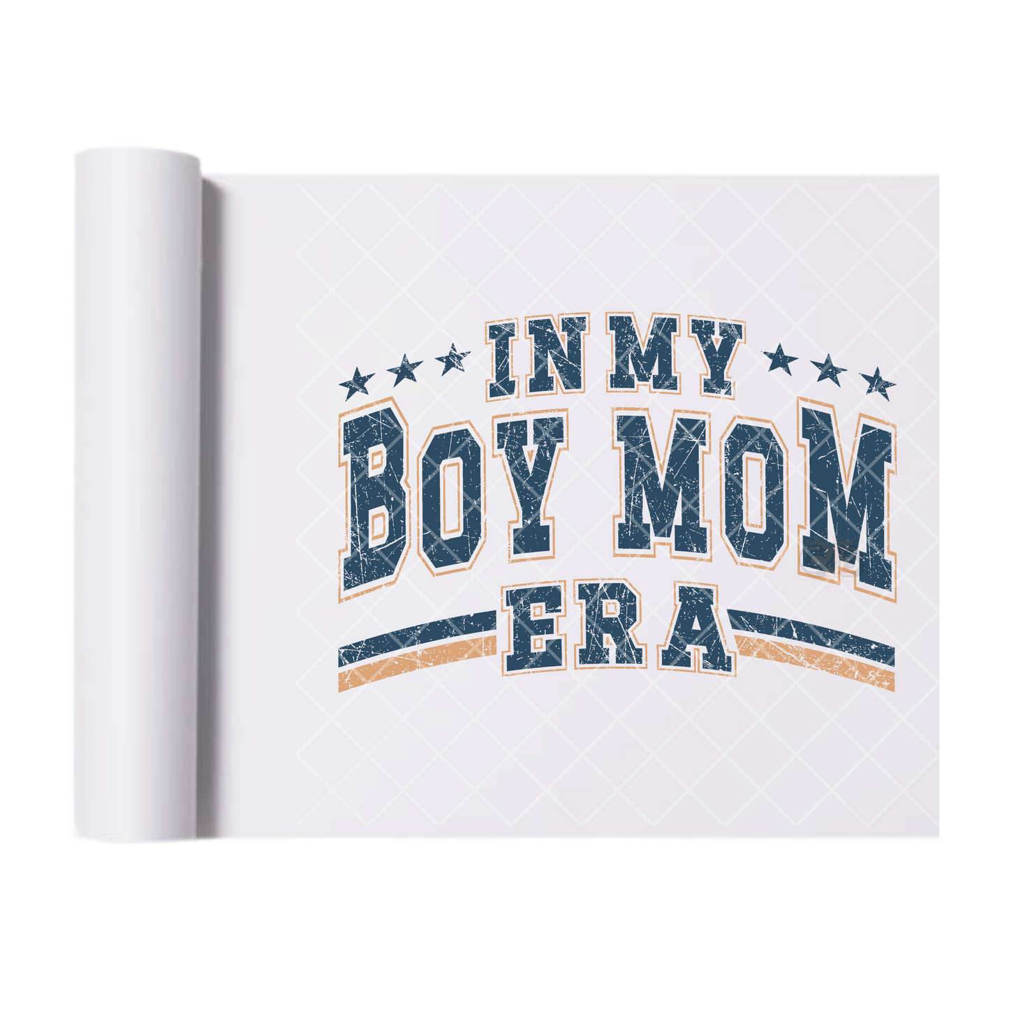 In My Boy Mom Era - Direct Print Film Transfer for T-Shirts, Cotton, Polyester & Blends - High-Quality Print