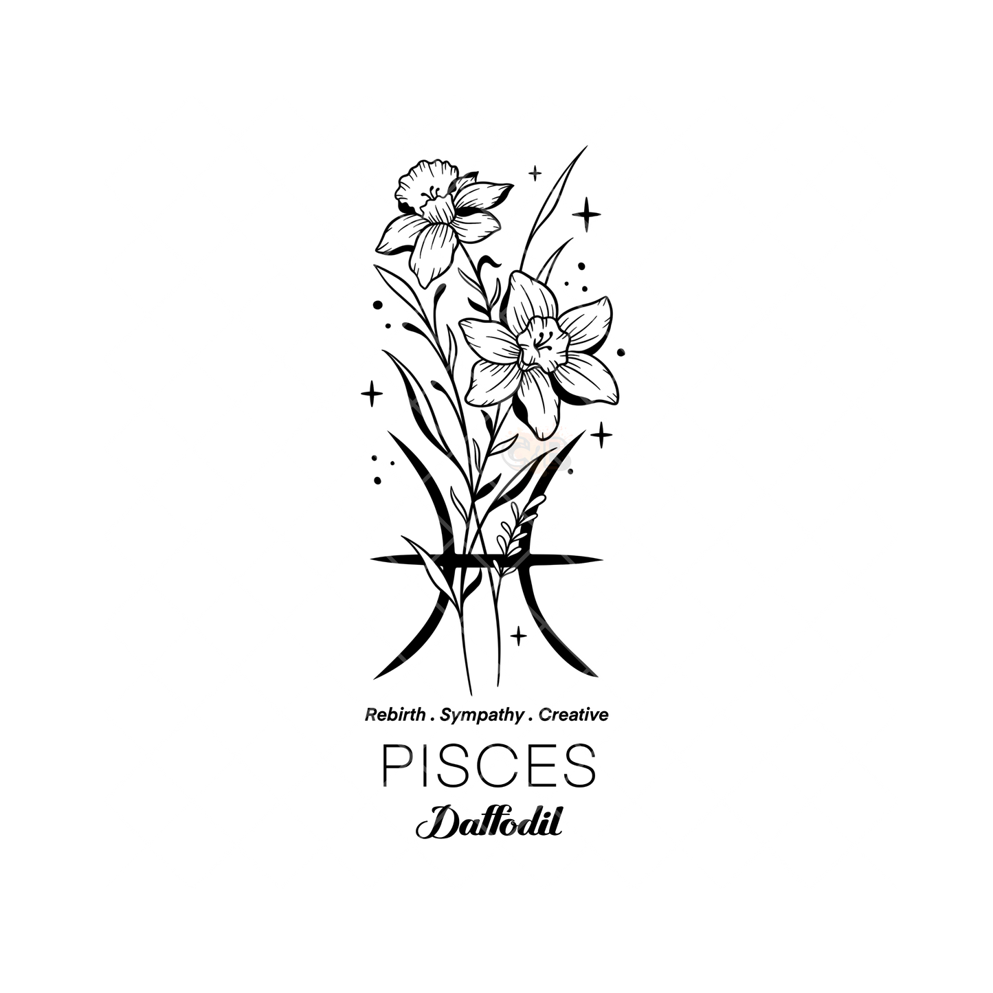 Pisces Daffodil PNG