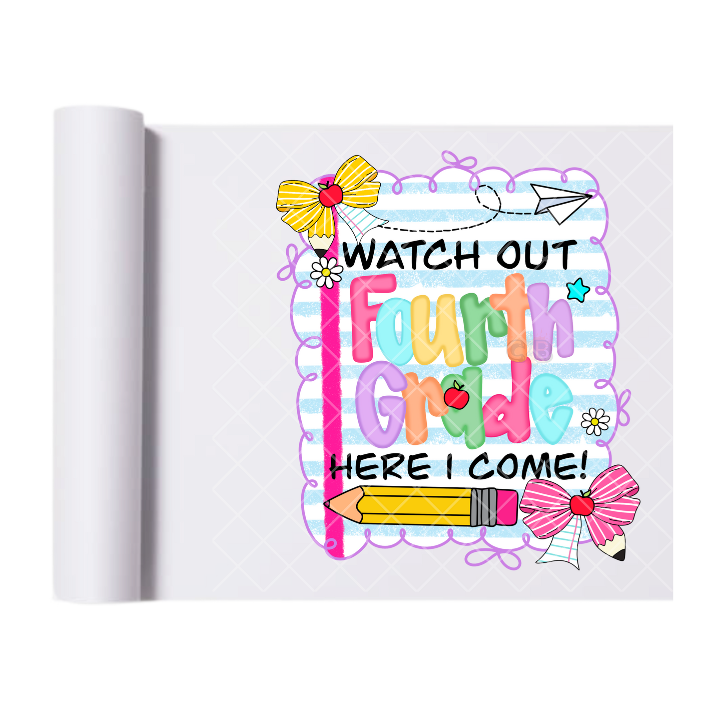 Watch Out Four Grade - Direct Print Film Transfer for T-Shirts, Cotton, Polyester & Blends - High-Quality Print