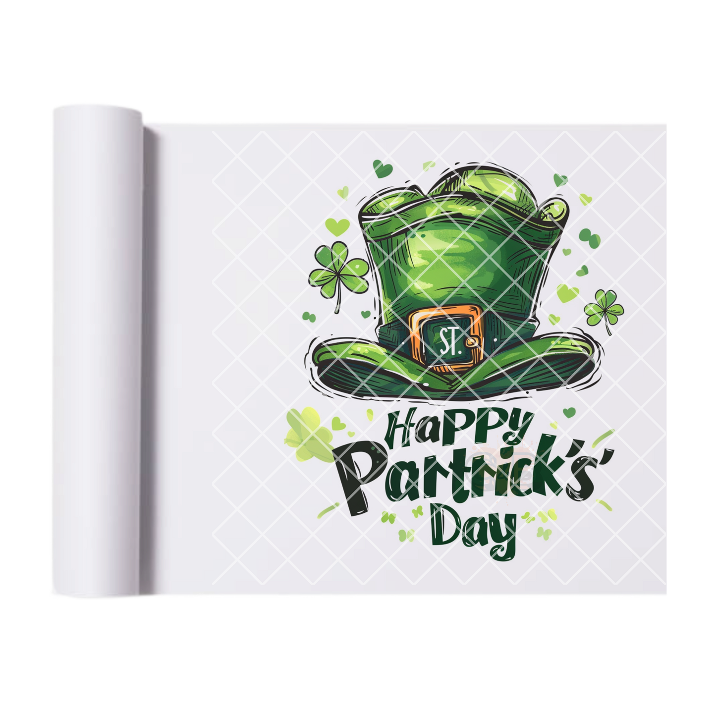 Happy Pattricks Day - Direct Print Film Transfer for T-Shirts, Cotton, Polyester & Blends - High-Quality DTF Print