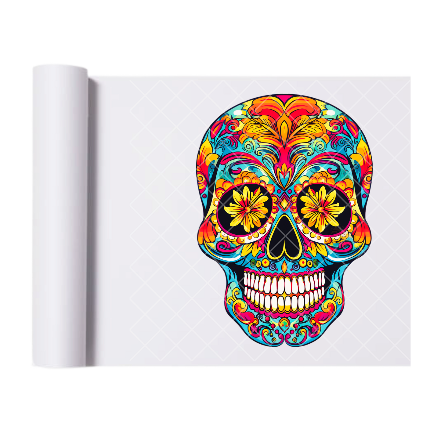 Decorative Mask Oranges - Direct Print Film Transfer for T-Shirts, Cotton, Polyester & Blends - High-Quality Print