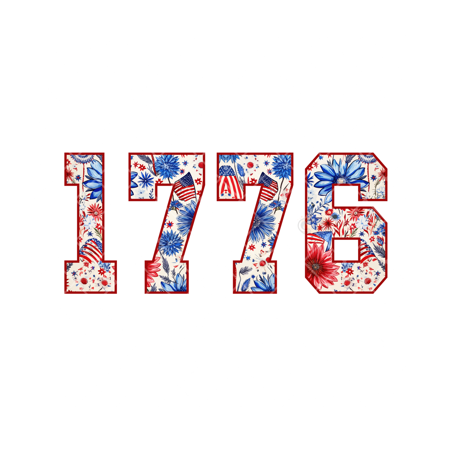 1776 Independence Day Works Inlay PNG
