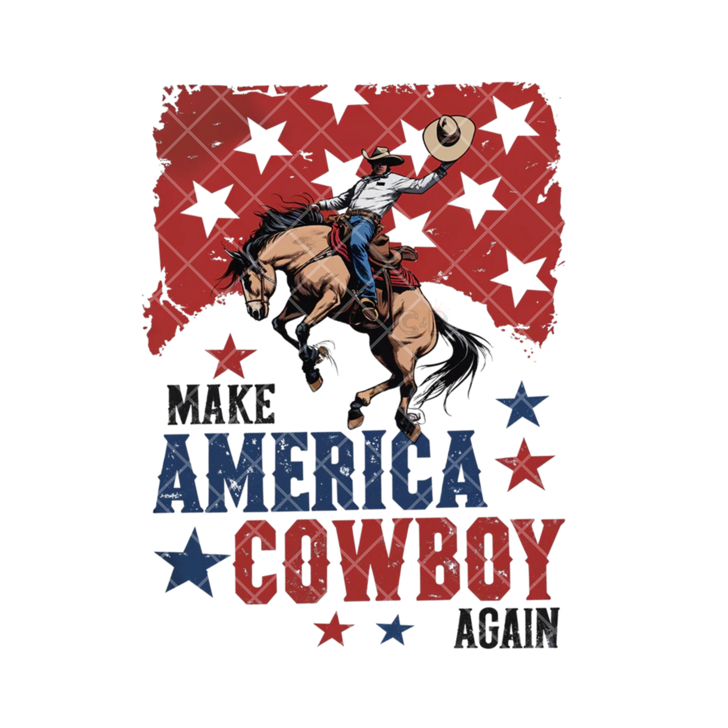 Make America Cowboy Again PNG