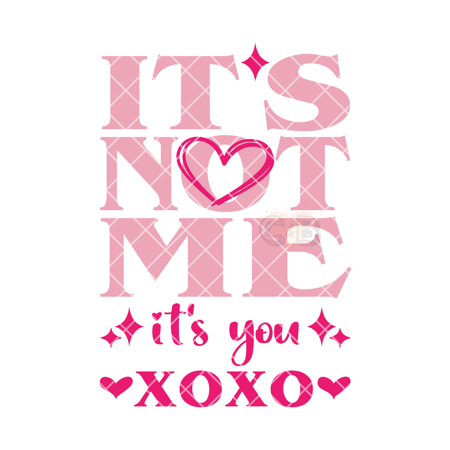 It’s not me it’s you T DTF film t shirt transfer
