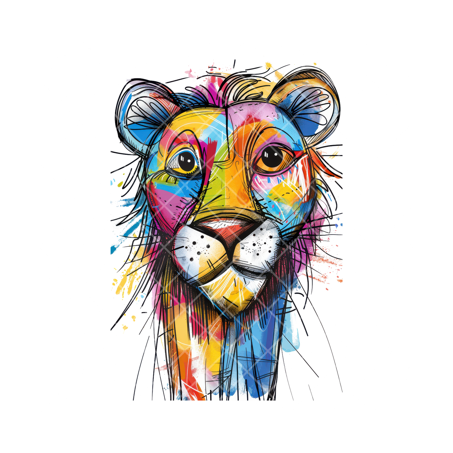 Sketchy Lion PNG