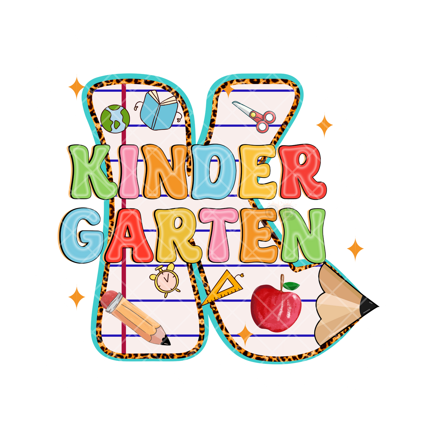 Kinder Garten Pencil K PNG