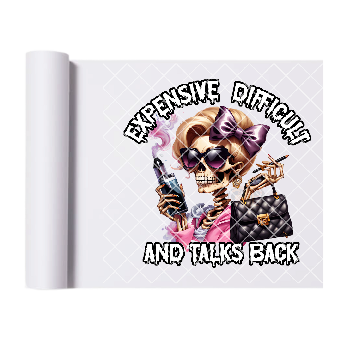 Expensive difficult and talks back DTF film t shirt transfer