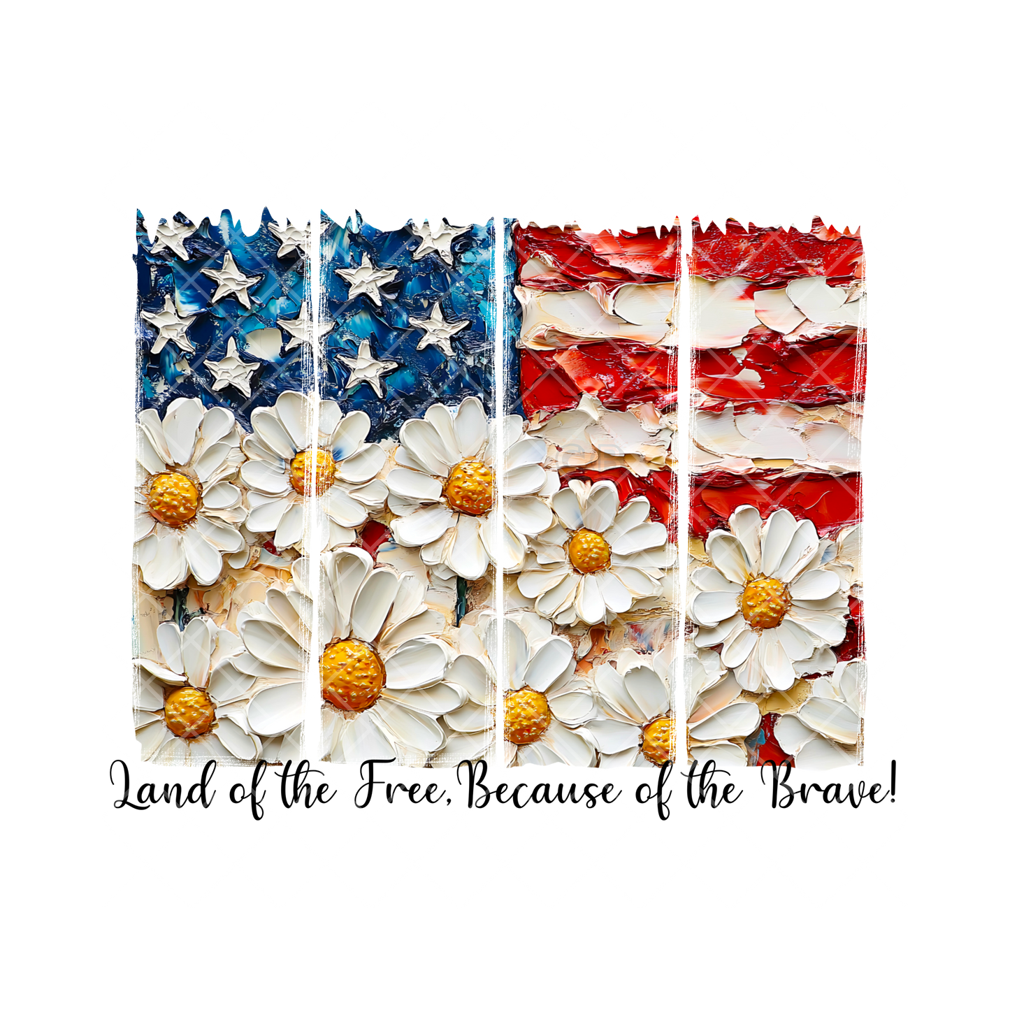 Gesso Daisy Flag PNG