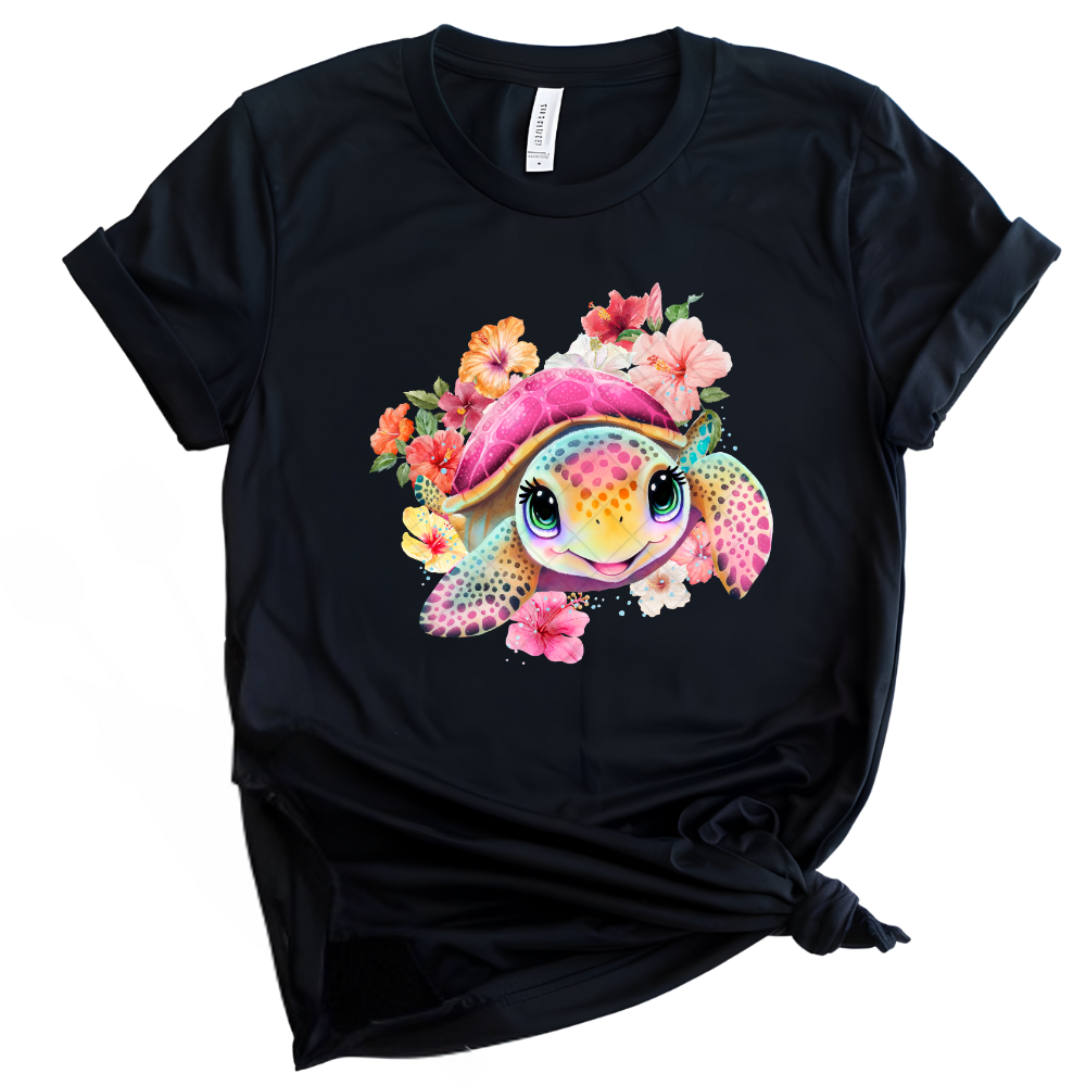 Pink Sea Turtle Baby PNG