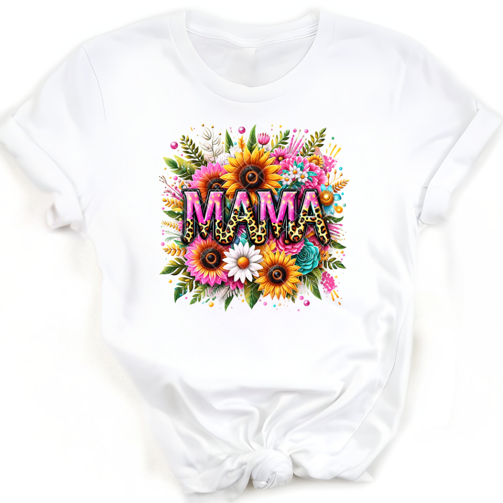 Mama Vibrant Sunflower Daisy PNG