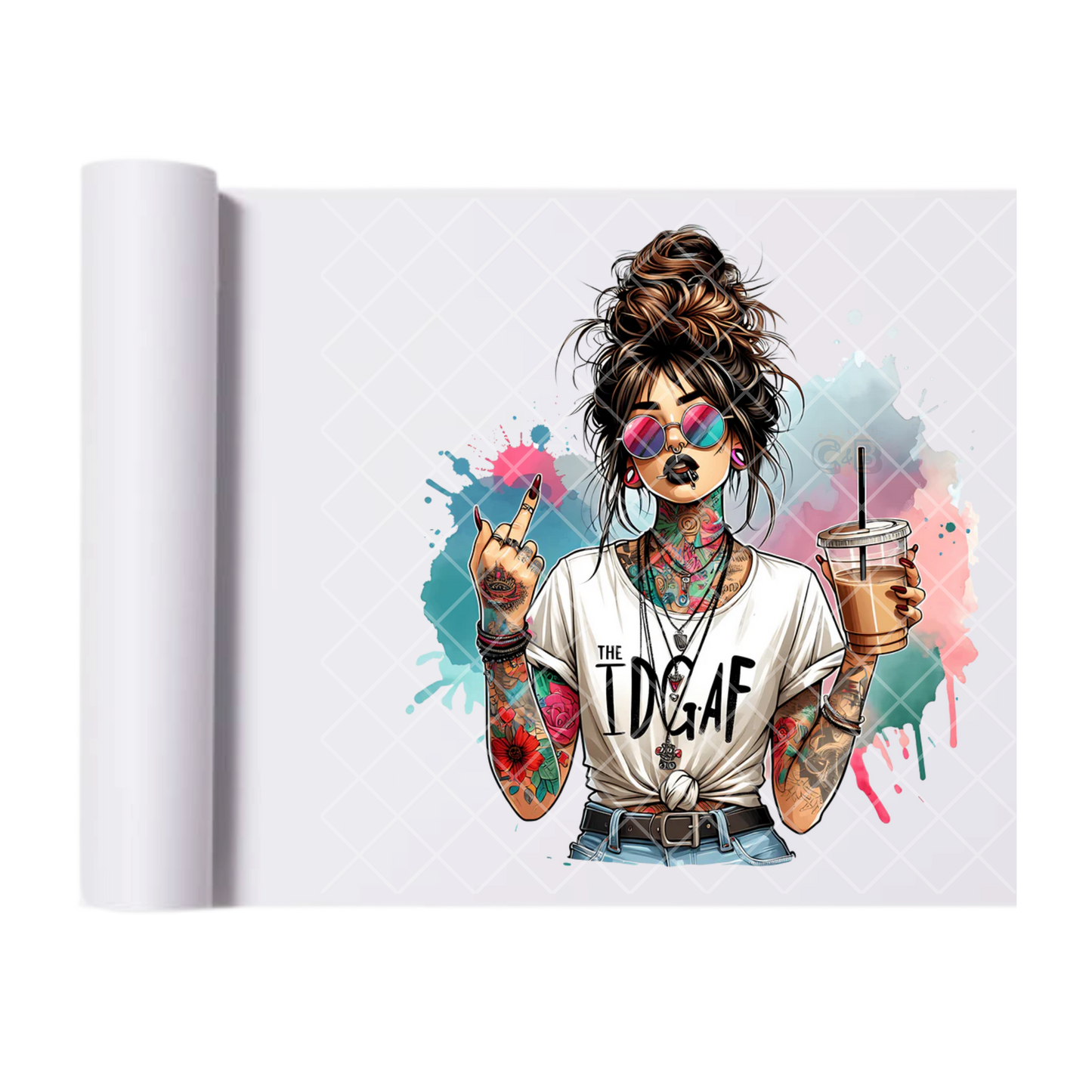 Zero Chill Babe - Ready To Press Print Transfer for Apparel, Cotton, Polyester & Blends - High-Quality Print- Commercial Grade