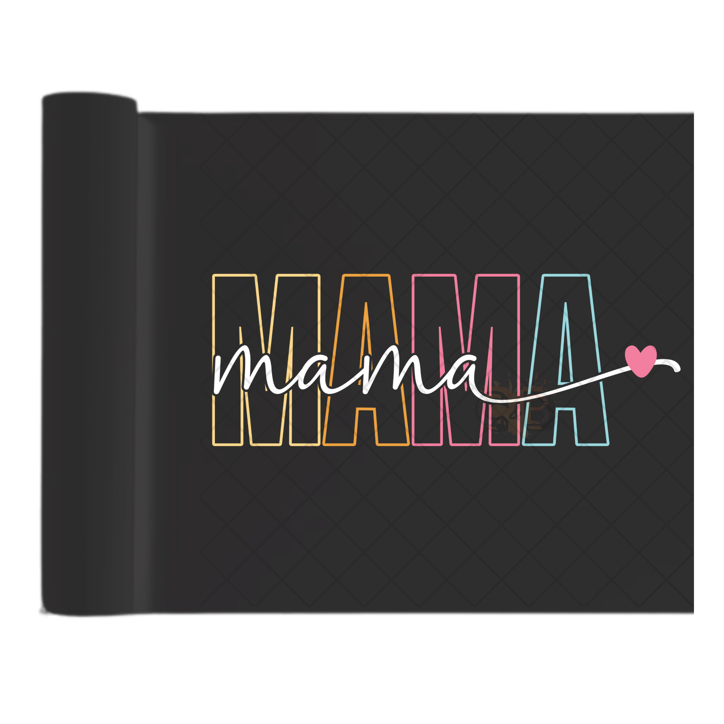 Mama Pastel Vibe - Direct Print Film Transfer for T-Shirts, Cotton, Polyester & Blends - High-Quality Print