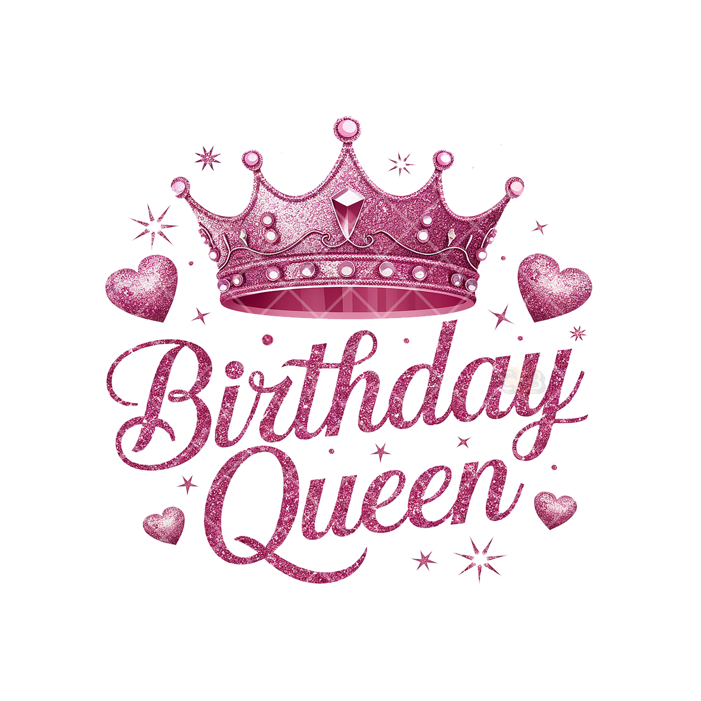 Pink Birthday Queen Crown PNG