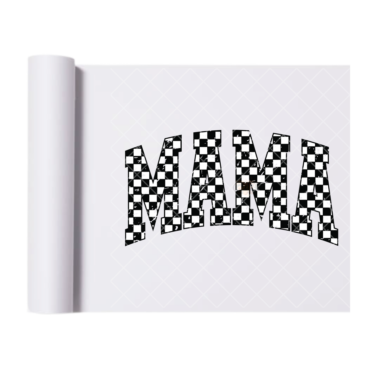 Mama Checkered - Direct Print Film Transfer for T-Shirts, Cotton, Polyester & Blends - High-Quality Print