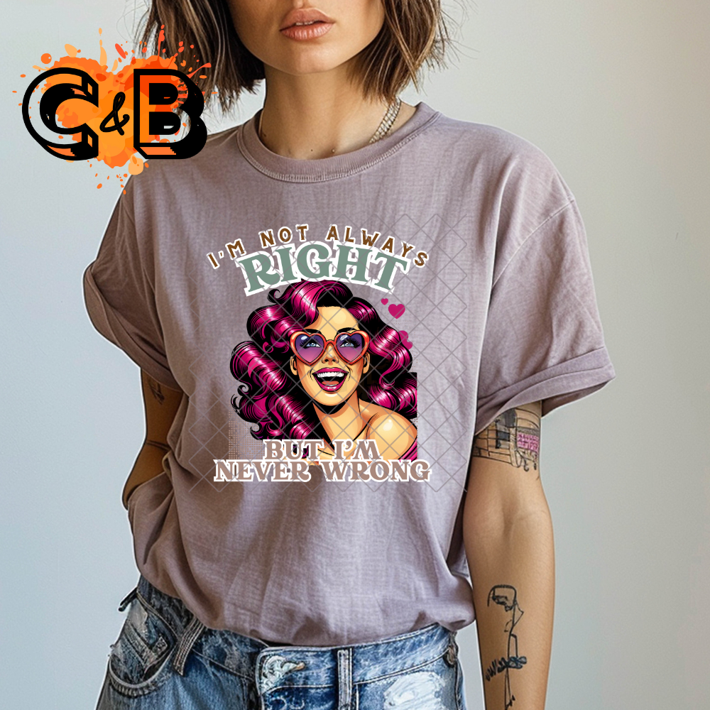 Not right but not wrong DTF transfer-high quality transfer for printing