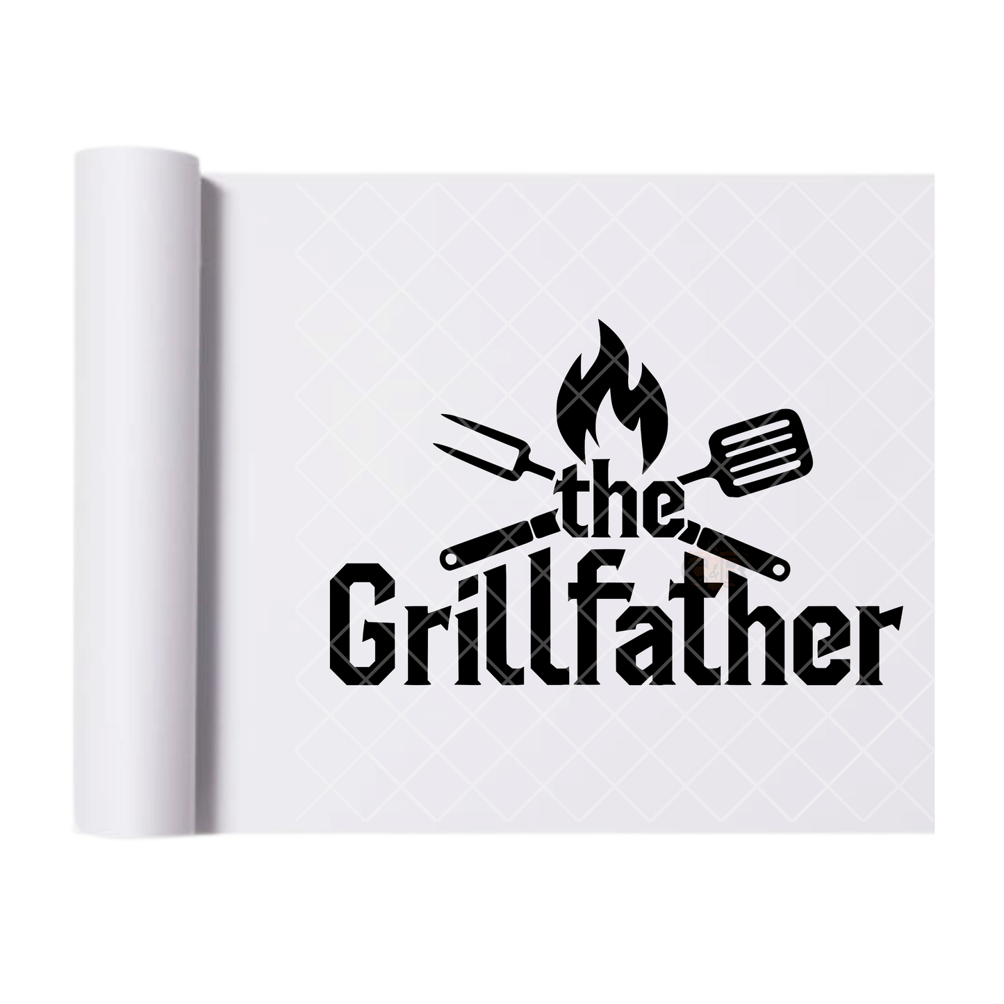 The Grill Father - Direct Print Film Transfer for Trendy T-Shirts, Cotton, Polyester & Blends - High-Quality Print