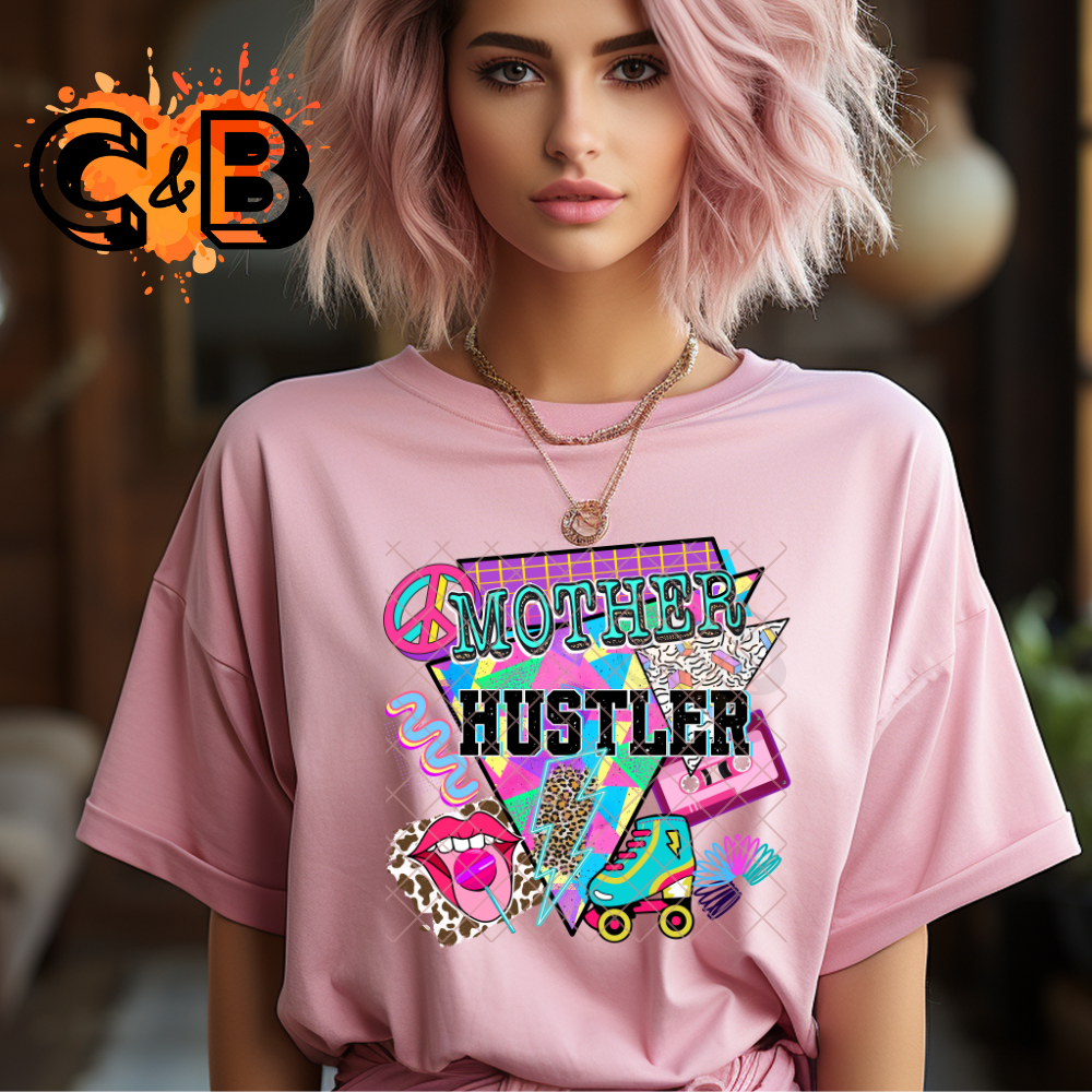 Mom hustle 90s style DTF Transfer