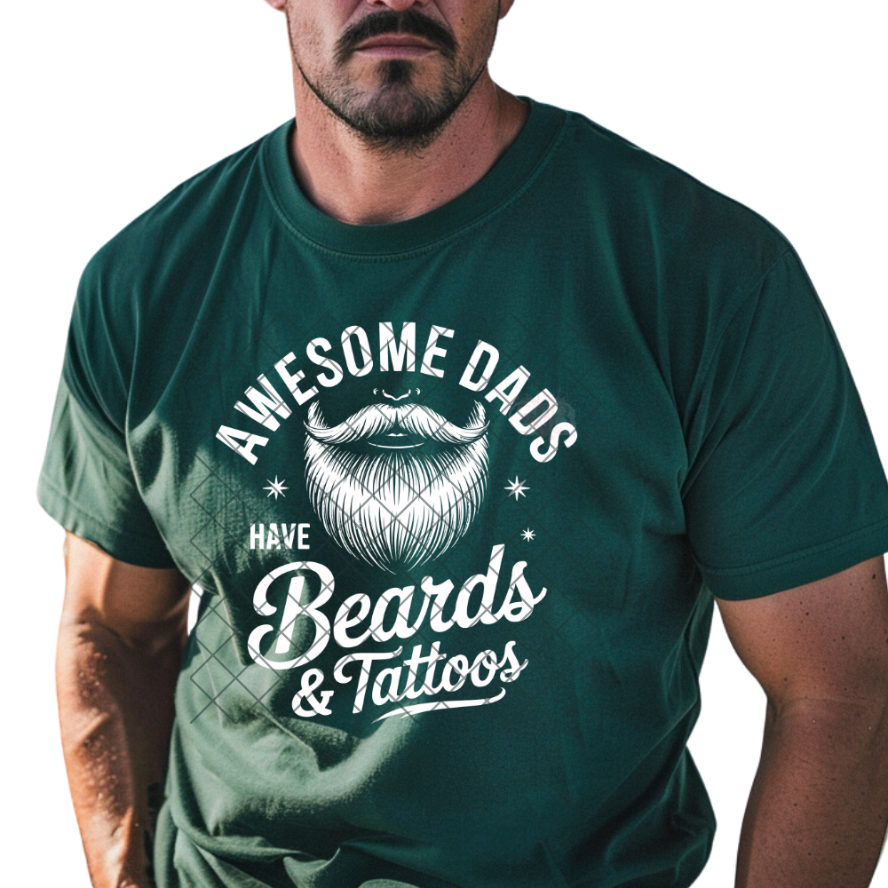 Awesome Dads Have Beards PNG File