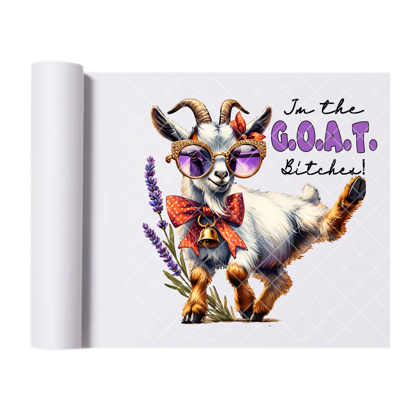 Im The Goat - Direct Print Film Transfer for T-Shirts, Cotton, Polyester & Blends - High-Quality Print