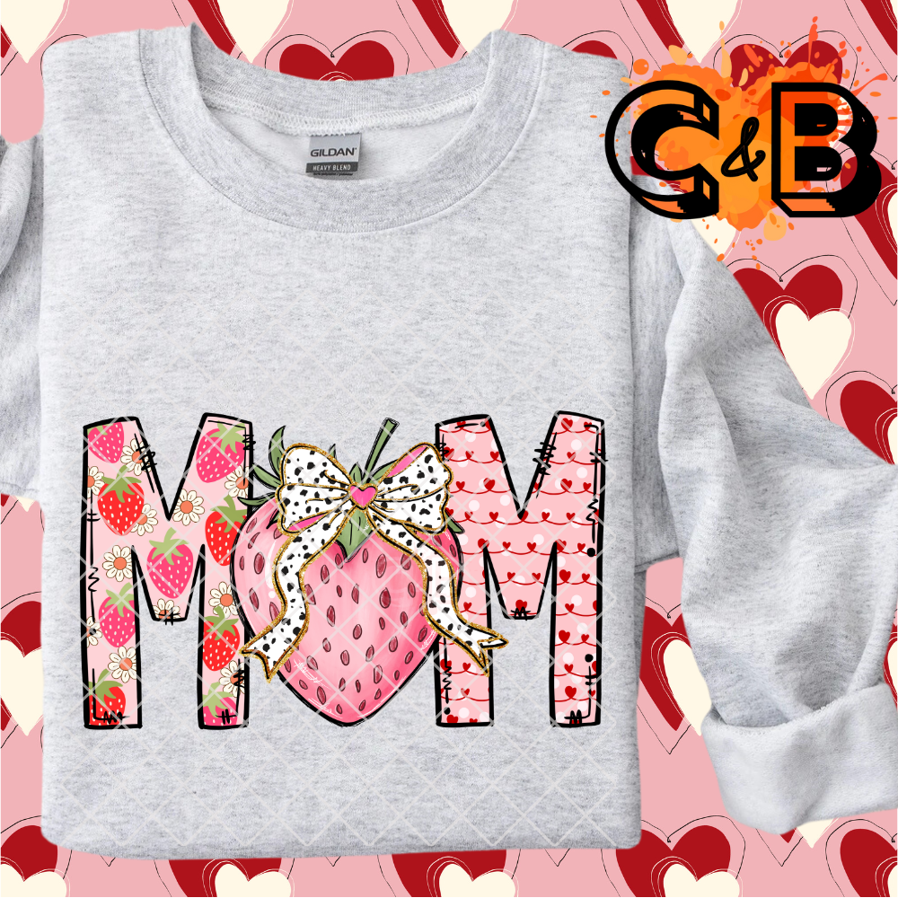 Mom strawberry theme PNG