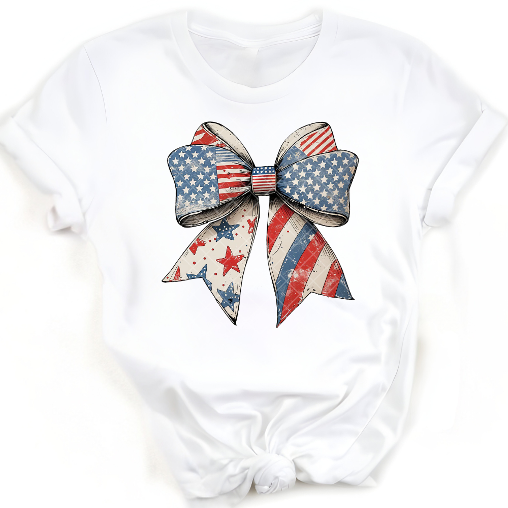 US Patriot Flag Bow PNG