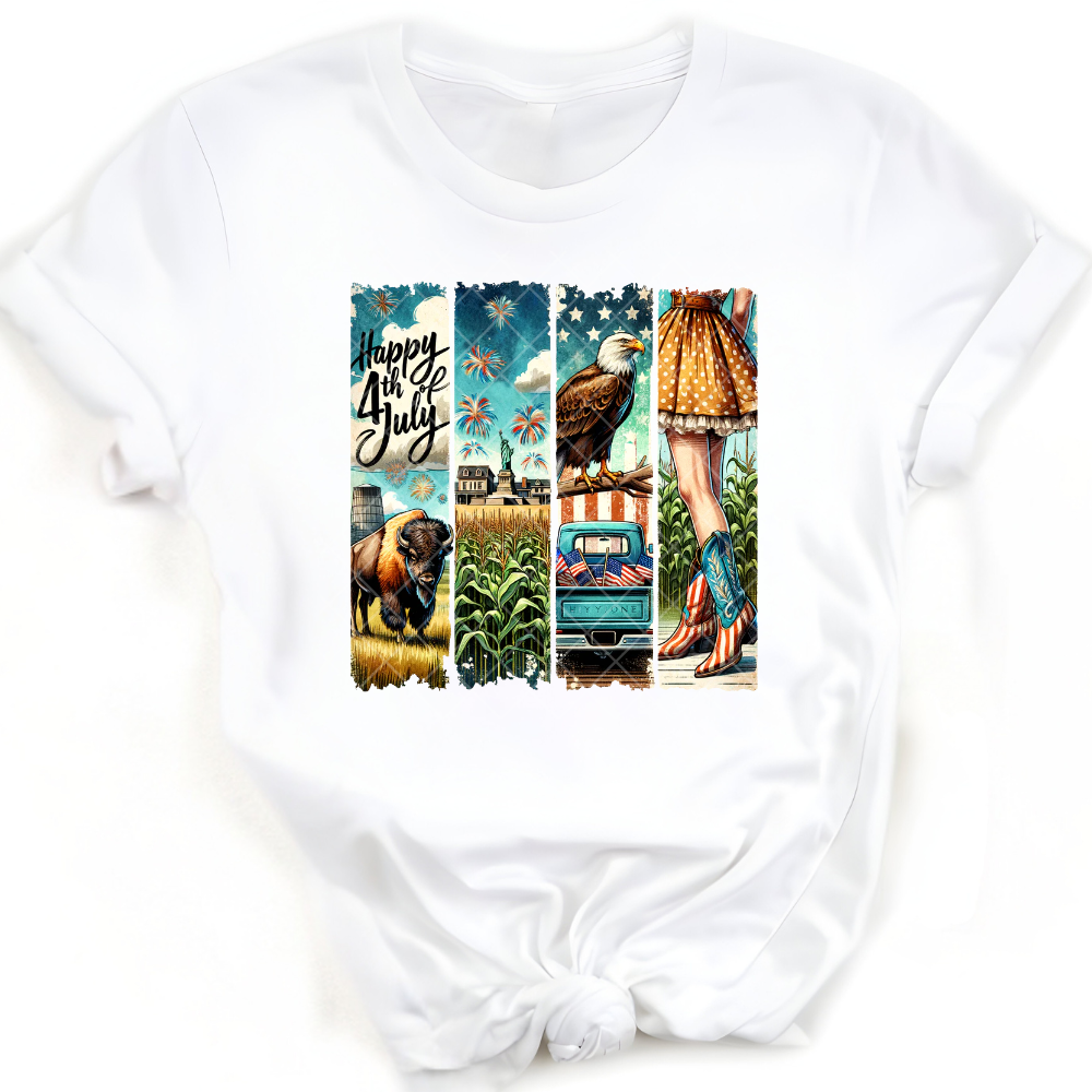 Happy 4th Of July Scenes PNG File