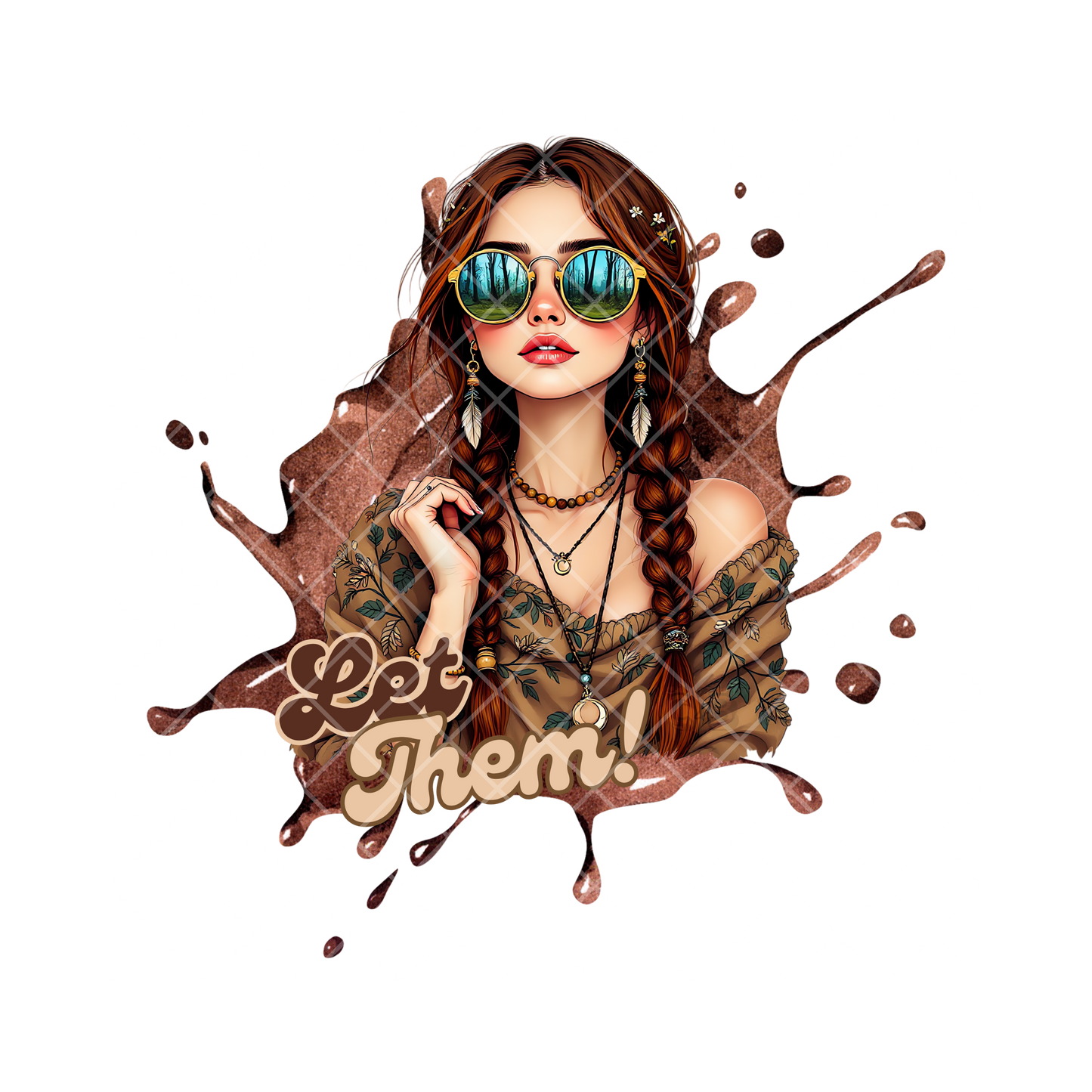 Let Them Babe Chocolate PNG