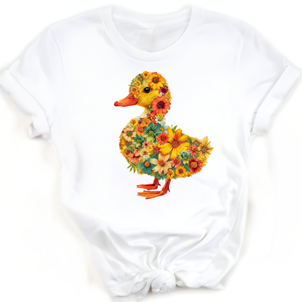 Floral Duck PNG