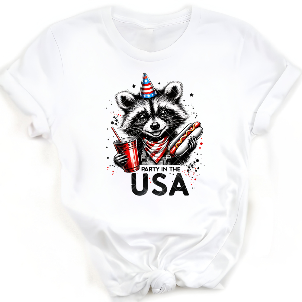 Party In The USA Raccoon PNG File