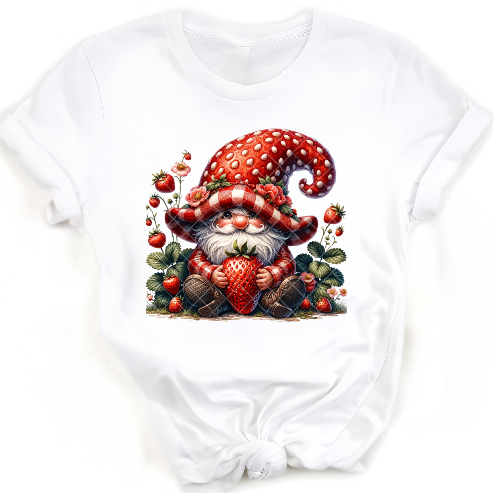 Strawberry Themed Gnome PNG