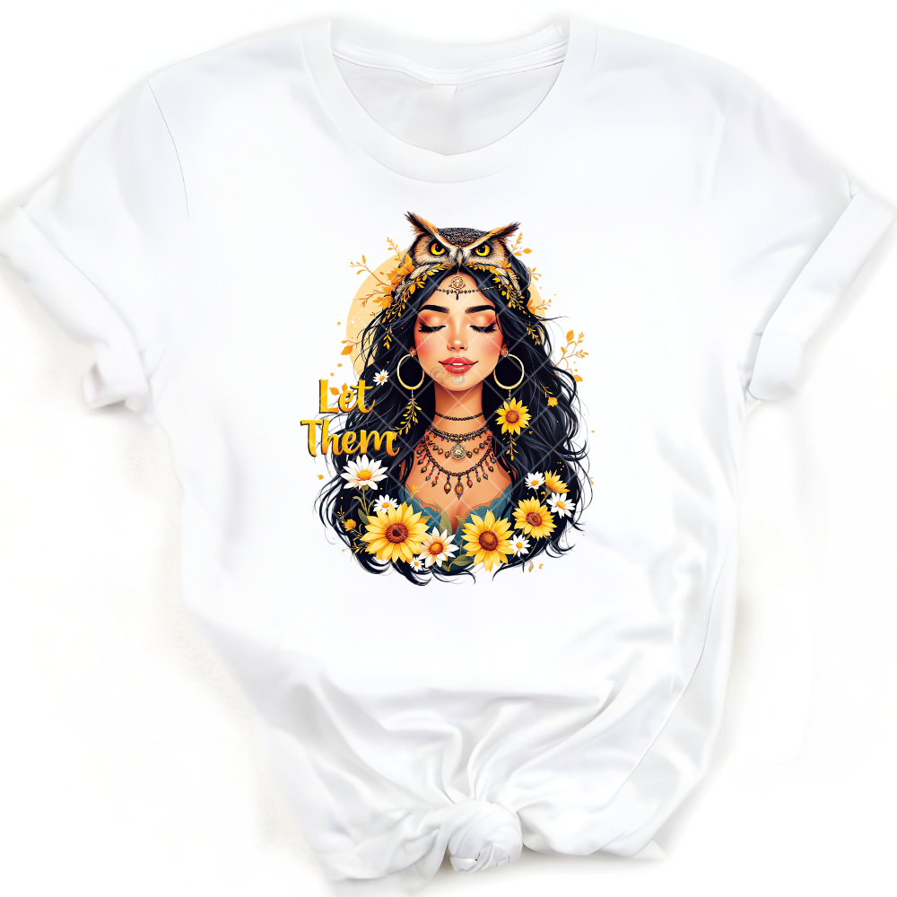 Let Them Owl Queen - Premium Graphic T-Shirt for Casual Wear