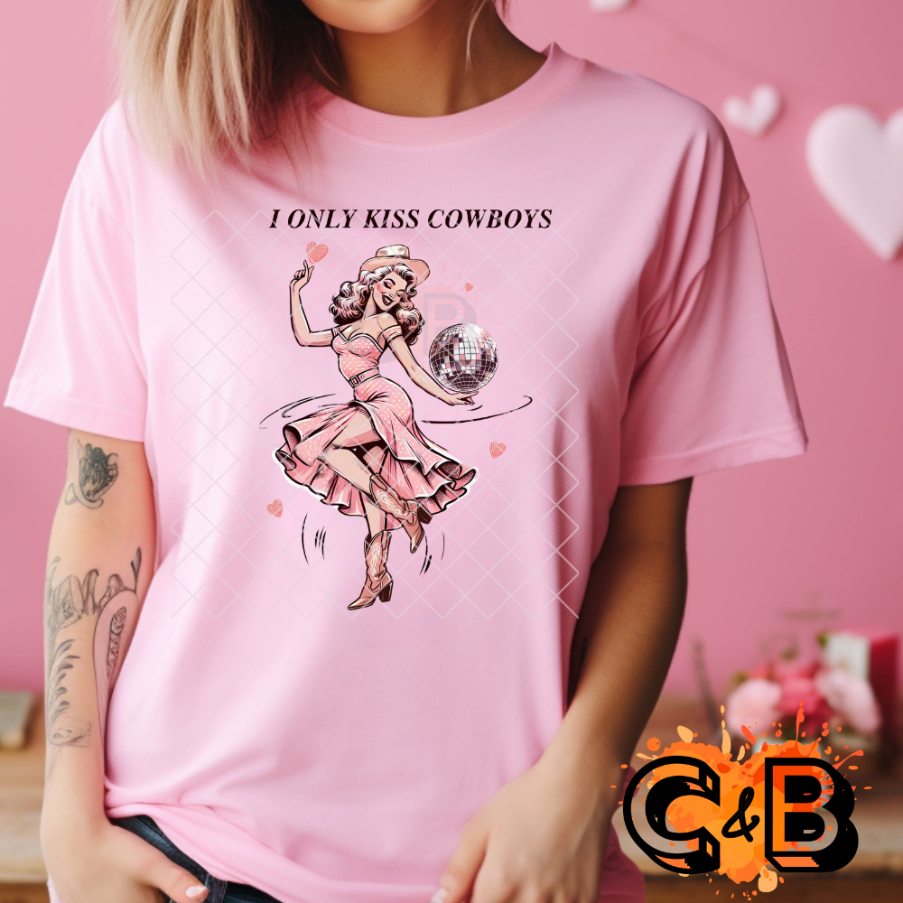 Only kiss cowboys PNG