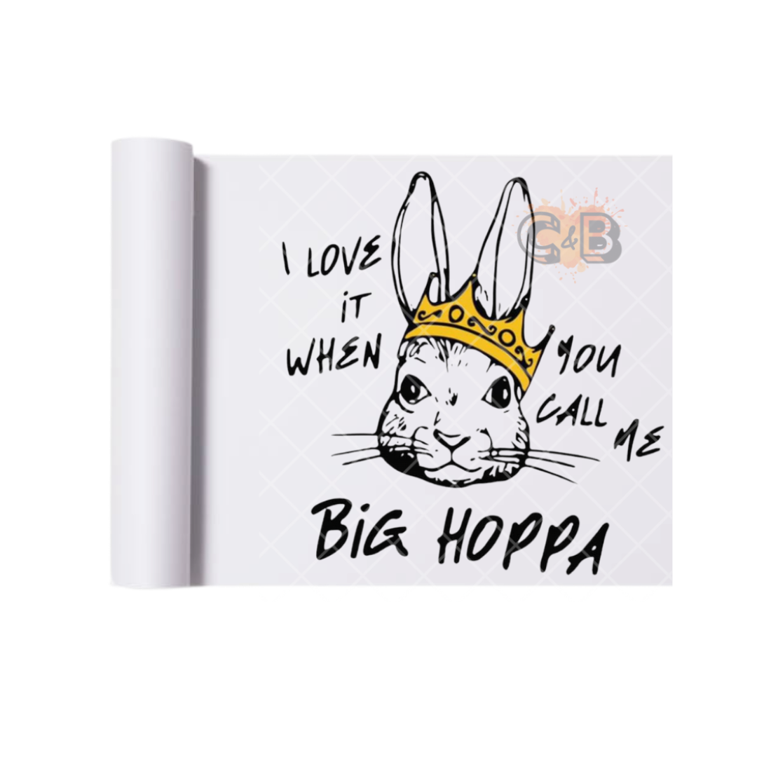 I Love It When You Call Me Big Hopper DTF Transfer