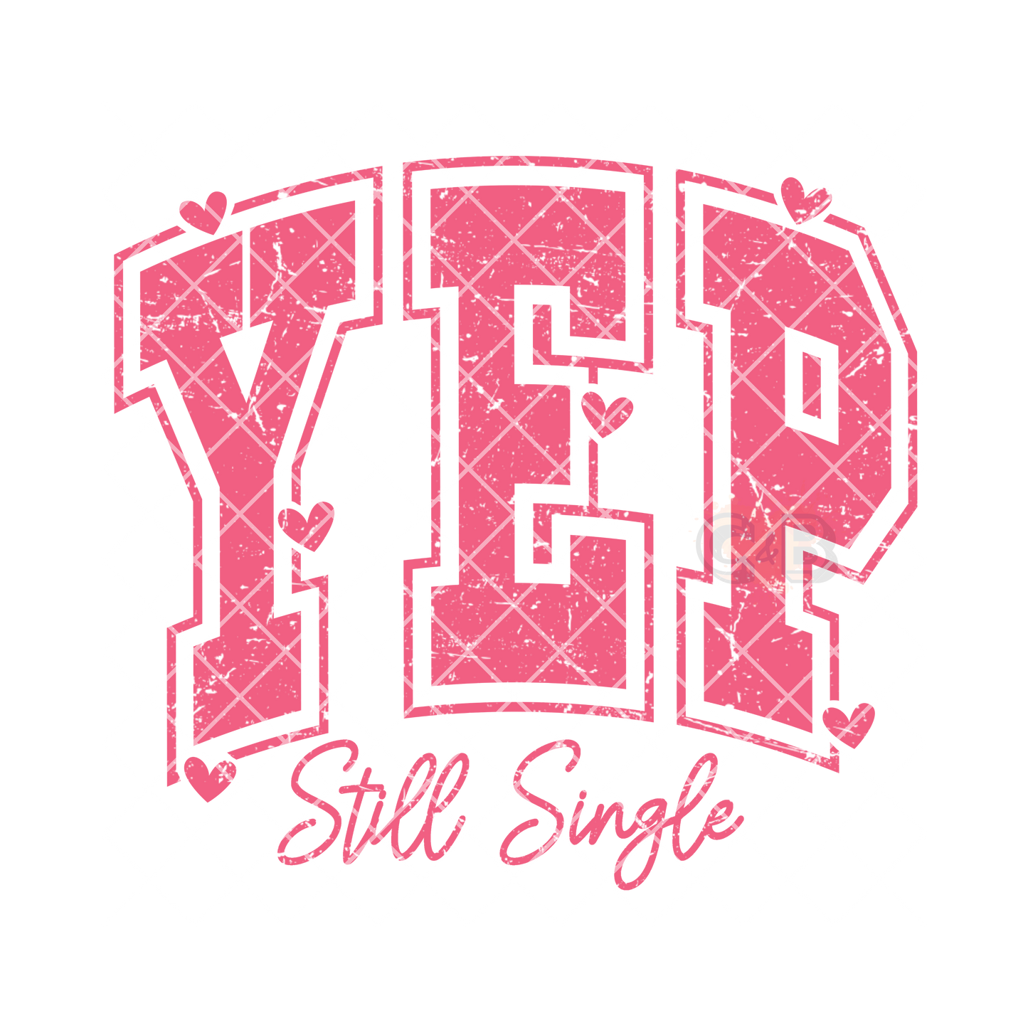 Yep still single pink font DTF film t shirt transfer