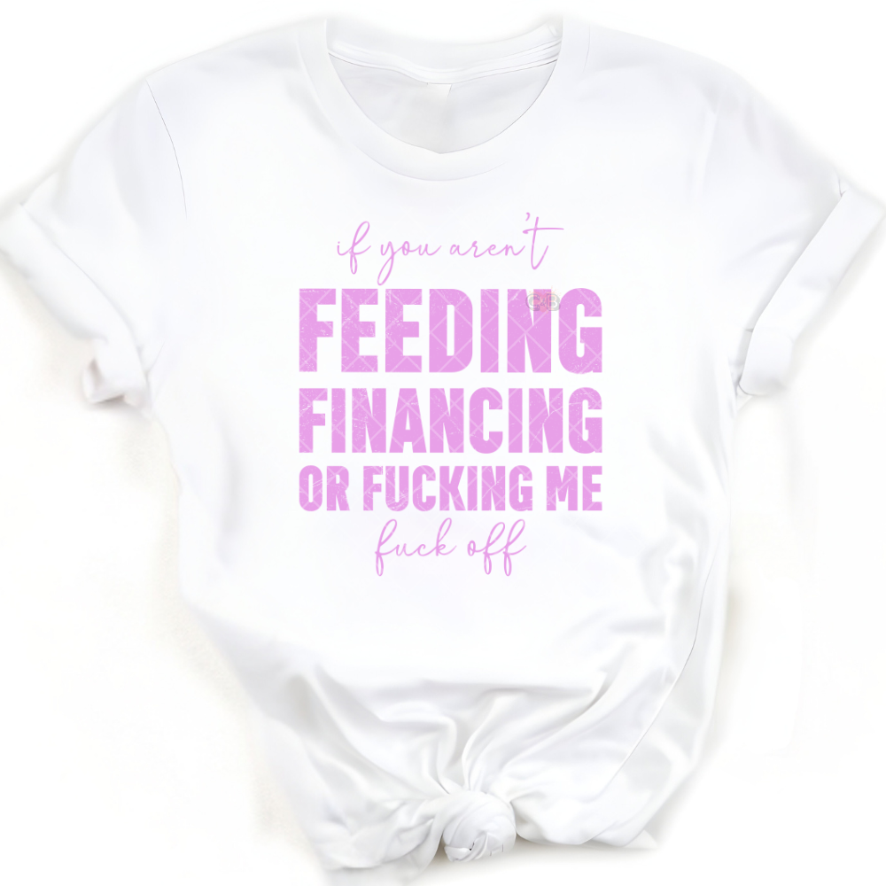 You Aren’t Feeding Or Financing Me PNG