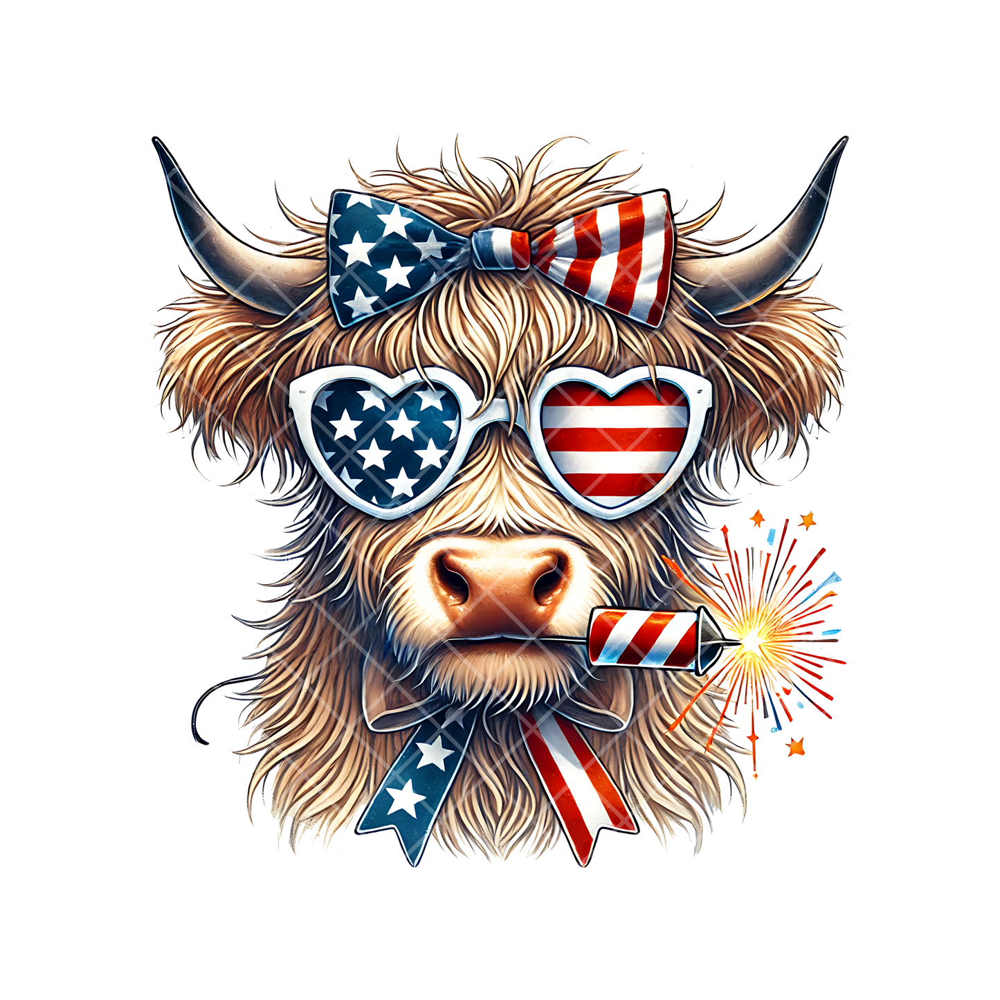 American Highland Cow PNG