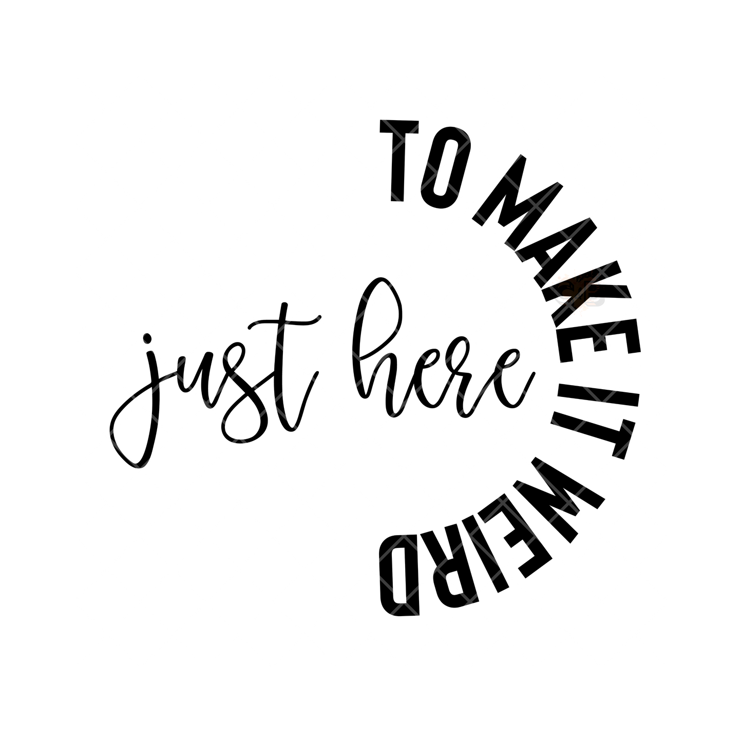 Make It Weird PNG